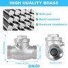GUXGUY 1-1/2" Stainless Steel Check Valve, NPT Threaded Horizontal Check