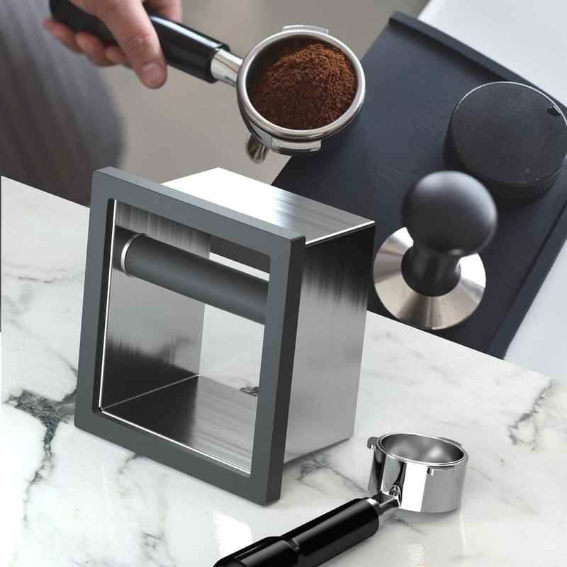 Bottomless Knock Box Espresso, Embedded Coffee Knock Box, Stainless Steel
