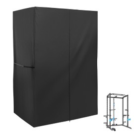Starcrew Squat Rack Cover, Waterproof Power Cage Cover, Protective Power Rack Cover for Home Gym, Squat Cage Cover/Gym Rack Cover/Weight Lifting Rack Cover-55.8" x 40" x 80"