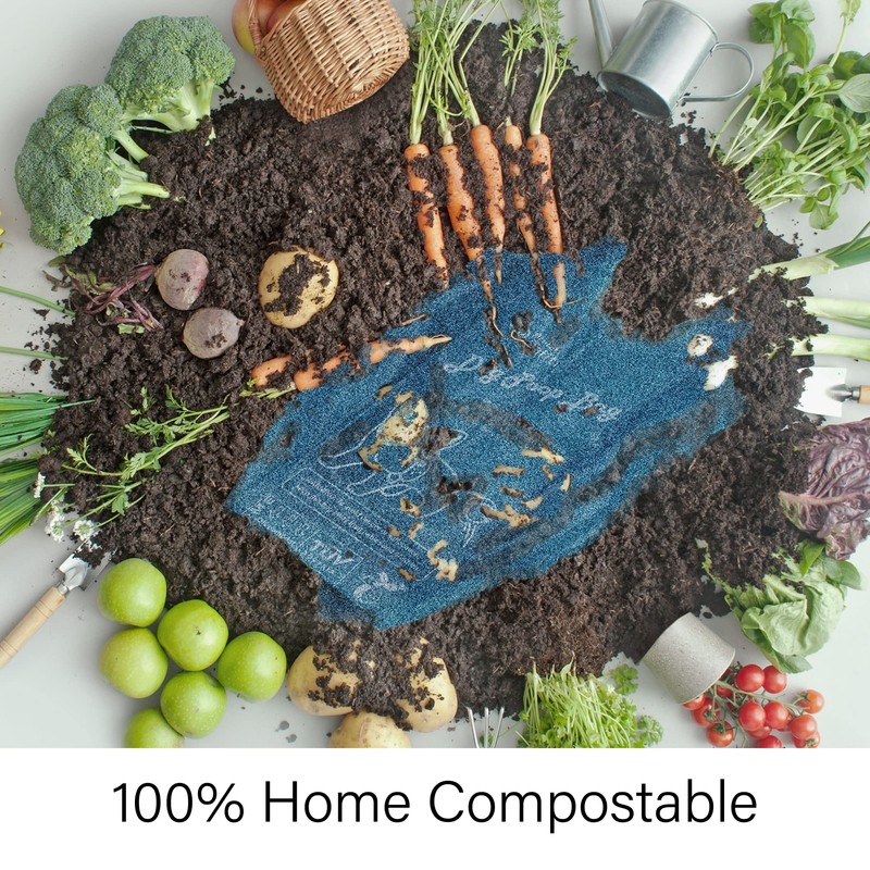 Heart of Tafiti Home Compostable Dog Poop Bags with Handles,