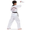 Daedo Taekwondo Uniform - Black Neck, WT Recognized, Ribbed Polyester,