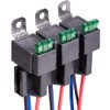 Kiligen 3pcs 12V Fuse Relay Switch 12 AWG Harness Set