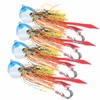 4Pcs 65g Fishing Artificial Baits Silicone Skirts Lures with Hook