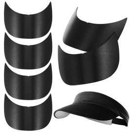 Cabilock 10pcs Hat Brim Support Liners for Baseball Caps Sun Hats Replacement Inserts for Peaked Caps Lightweight Visor Brim Maintainers Compact Accessories for Outdoor Use Black