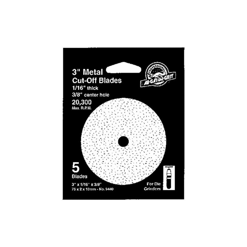 Gator 3 in. Aluminum Oxide Metal Cut-Off Blade 3/32 in.