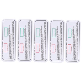 ULTECHNOVO 5pcs Uv Test Cards Light Detection Strips for Easy Uv Analysis Boxes Lamps More Professional