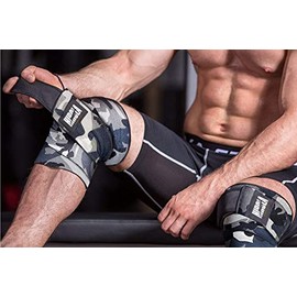 Hirola Rodilleras deportivas para entrenamiento, deporte y ejercicio al aire libre Accesorios de ejercicio para soporte en rodillas para levantamiento de pesas y compresión color (Camuflaje)