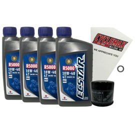Cyclemax Standard 10W-40 Oil Change Kit fits 2023-2024 Suzuki GSX-8R