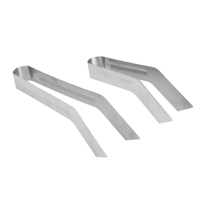 2pcs Stainless Steel Gardening Plants Transplant Tong Plant Remove Transplant