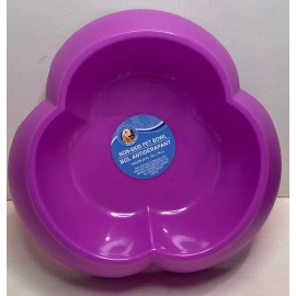 Unbranded Non-Skid 8" Pet Bowl Water Food Dish in Purple ~ Dog ~ Cat ~ Bunny ~ Guinea Pig