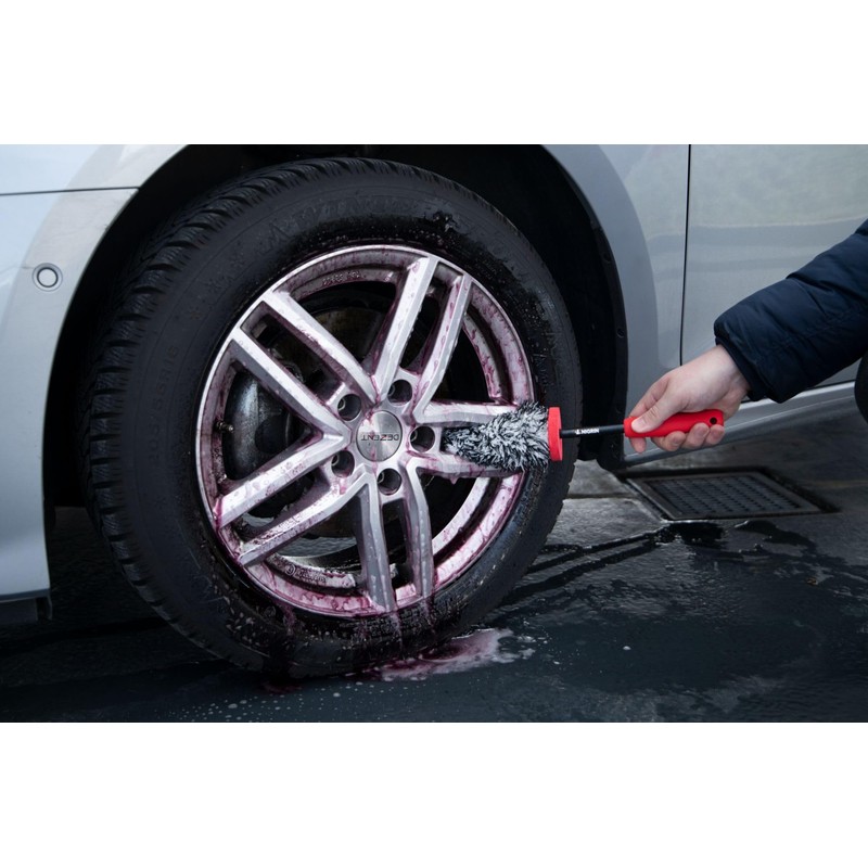 NIGRIN 2 x Microfibre Replacement Covers for Wheel Rim Brush,