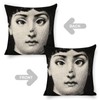 Lina Cavalieri Pillow Cover, Lina Cavalieri Artificial Linen Throw Pillow