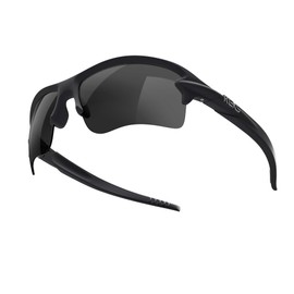 REKS ST Black SLINGBLADE I Smoke Polarized Lens