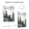 Rustic Misty Forest Tree 1 Gang Single Toggle Decorative Light