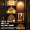 LEDLampsWorld Black Motion Sensor Night Light, Wireless Rechargeable Puck Lights