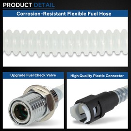 EFI Fuel Check Valve Gas Tank Fuel Line Hose 62228-08C Compatible with 2008-2021 Harley-Davidson Road Glide Street Glide Road King Ultra Limited CVO Electra Glide