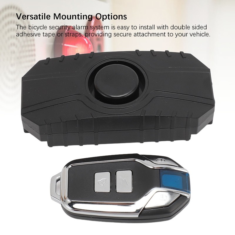 Bike Alarm with Remote Control 113dB Super Loud Vibration Motion