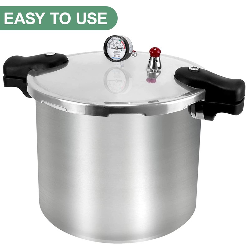 MEASUREMAN Black Steel Pressure Cooker Gauge, Pressure Canner Gauge, Steam