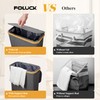 Slim Laundry Hamper, 60L Waterproof Narrow Laundry Basket with Lid