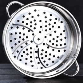 BinaryABC Stainless Steel Dumpling Steamer Basket for Pot,20cm Steamer Insert for Food Veggie Rice Noodle Roll
