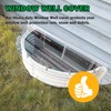 QIPRAONO Basement Window Well Covers Outside, Heavy-Duty Egress Window Well
