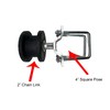 Nylon Sliding Cantilever Gate Rollers for 4" Square Post, 2”