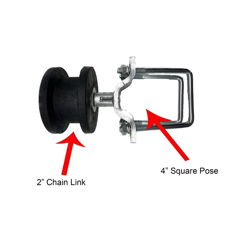 Nylon Sliding Cantilever Gate Rollers for 4" Square Post, 2”