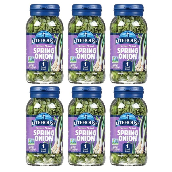 Litehouse Freeze Dried Spring Onion, 0.22 Ounce, 6-Pack
