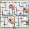 25 Pack Grid Wall Hooks, 2 Inch White Gridwall Hanger