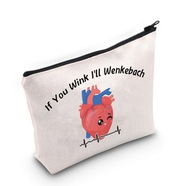 JNIAP Heart Anatomy Gift If You Wink I'll Wenkebach Cosmetic Bag Cardiac Nurse Gift (If You Wink Bag)