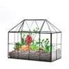 Large Glass Terrarium House Planter – Succulent Plant Glass Greenhouse