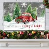 Renditions Gallery Merry & Bright Wall Art, Red Truck and