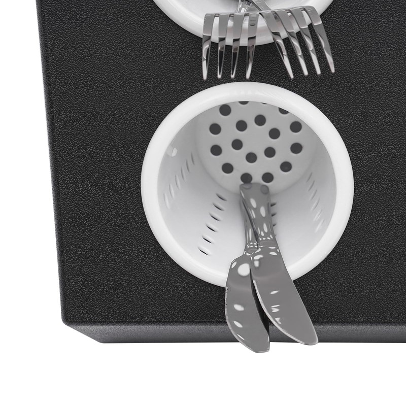 Dodoam Utensil Holder, 6-Compartment Restaurant Utensil Holder, Utensil Organizer Classified