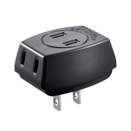 Sanwa Supply TAP-AC3BKN2 Triple Tap (Black)