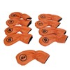 9pcs Golf Club Cover PU Leather Stylish Portable Golf Head