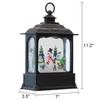 Eldnacele Musical Snow Globe Lantern with Timer, Lighted USB/Battery Operated