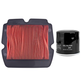 XuLong Oil filter & Air Filter Compatible with Honda Goldwing 1800 GL1800 2001-2005/Goldwing 1800 GL1800 Airbag 2014-2016/Goldwing 1800 GL1800 Airbag/ABS 2012-2013 17210-MCA-A60 17210-MCA-003
