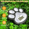 4 Pack Paw Print Solar Light Outdoor,Solar Dog Paw Light