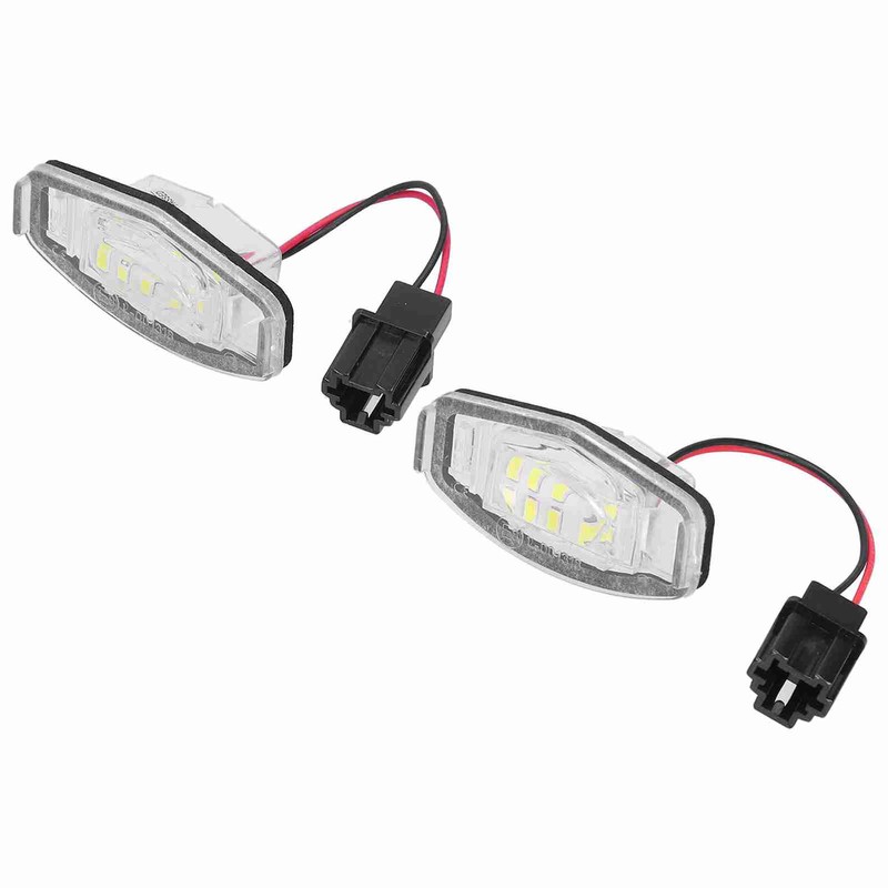 Pair of LED License Plate Lamp White Light 34100S0A013 Fit