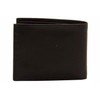 Guess Men's Leather Passcase Wallet, Black Plaque, One Size