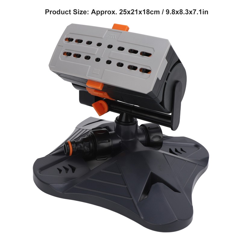 16 Hole Lawn Sprinkler Automatic Swing Garden Water Sprinkler With