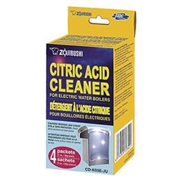 ZOJIRUSHI Citric Acid Cleaner (4 Packets) for Electric Water Boilers Pots CD-K03