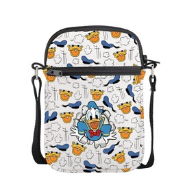 AKTAP Donald Merch Gifts We’re Just Here for The Donald Crossbody Bag Duck Fans Gifts for Best Friend Shoulder Purse Strap (CB, Don-ld Mini CB-HT)