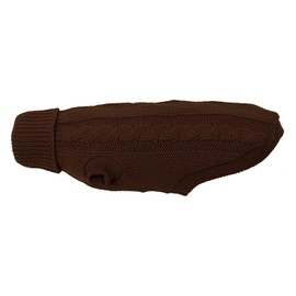 Cable Knit Sweater For Dogs, Black, 30cm