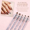 20 Pcs Nail Art Brushes and 40 Pcs Nail Stickers,
