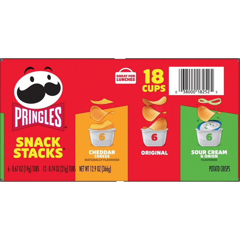 Pringles Potato Crisps Chips, Lunch Snacks, Office and Kids Snacks,