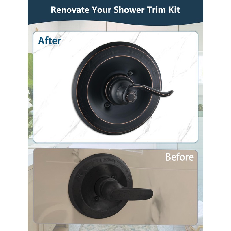 DLymtrx Replacement for Delta 13/14 Series BT14096 Trim Kit, Shower