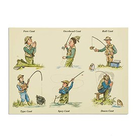 Fishing Notecards with envelopes. Casting techniques by Bryn Parry.