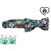Elegant little tail Dog Collar with Bow, Soft&Comfy Cotton Bowtie
