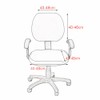 Hyper Cover 2-Pieces Jacquard Office Chair Cover (Tan) - Stretchable